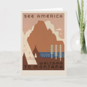 Amerika Welkom in Montana | oldtimerreis Kaart (Voorkant)