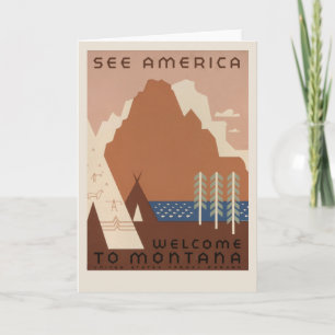 Amerika Welkom in Montana   oldtimerreis Kaart
