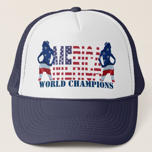 Amerika wereldkampioenen trucker pet (Voorkant)