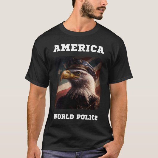 Amerika - Wereldpolitie T-shirt (Voorkant)