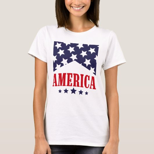 Amerika Western 4 juli T-shirt (Voorkant)