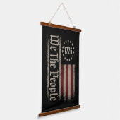 Amerika Wij het Volk 1776 Hangend Wandkleed (Gebogen)