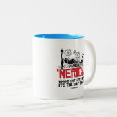 ‘Amerika - Winnen is niet alles Tweekleurige Koffiemok (Voorkant rechts)