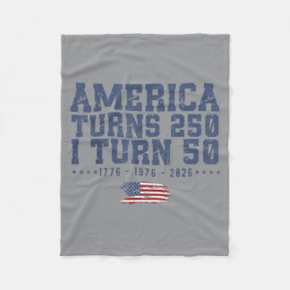 Amerika wordt 250 ik word 50 1776 1976 2026 50e fleece deken
