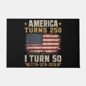 Amerika wordt 250 ik word 50 deurmat (Voorkant)