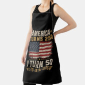 Amerika wordt 250 ik word 50 schort (Insitu)