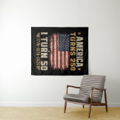 Amerika wordt 250 ik word 50 wandkleed (In Situ (horizontaal))