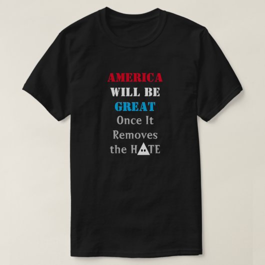 Amerika wordt een grote T-shirt (Design voorkant)