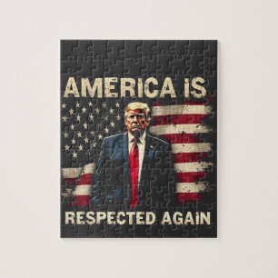 Amerika wordt weer gerespecteerd Trump USA 4 juli Legpuzzel