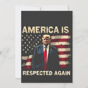 Amerika wordt weer gerespecteerd Trump USA 4 juli Save The Date