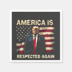 Amerika wordt weer gerespecteerd Trump USA 4 juli Servet
