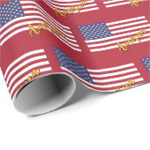 Amerika Wrapping Paper, VS, Amerikaanse vlag patri Cadeaupapier (Rol Hoek)