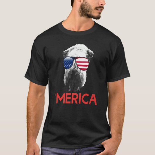 Amerika Zachte Gecoate Wheaten Terriër Amerikaanse T-shirt (Voorkant)