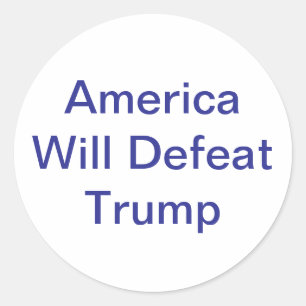 Amerika zal Trump verslaan Hankamer Artjunkhaus Fu Ronde Sticker