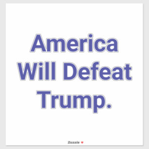Amerika Zal Trump Verslaan Hankamer Artjunkhaus Ku Sticker