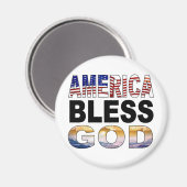 Amerika zegene God Magneet (Voorkant / Achterkant)