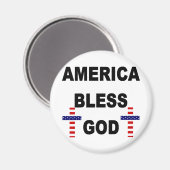 Amerika zegene God Magneet (Voorkant / Achterkant)