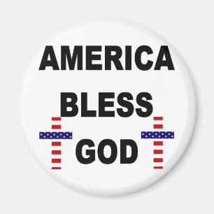 Amerika zegene God Magneet