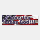 Amerika zegent God Bumpersticker (Voorkant)