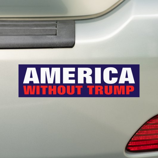 Amerika zonder bumpersticker van Trump (Op auto)
