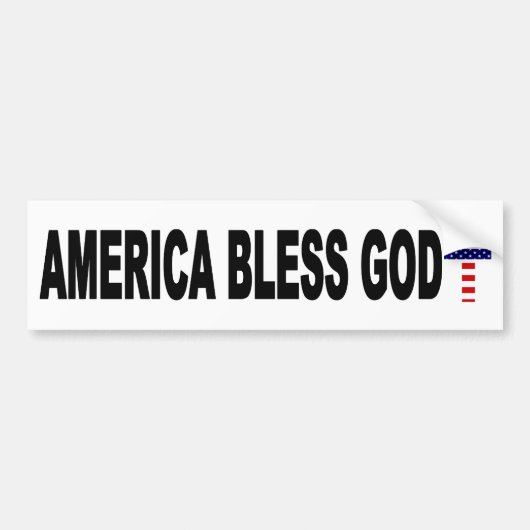 Amerika zonder God Bumpersticker (Voorkant)