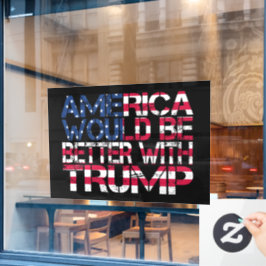 Amerika zou beter zijn met Trump-verkiezingen 2024 Raamsticker