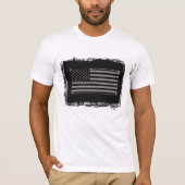 Amerika - zwart en Chrome T-shirt (Voorkant)