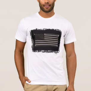 Amerika - zwart en Chrome T-shirt