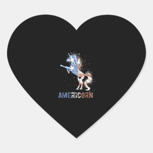Amerikaan Amerikaanse vlag Tshirt Patriottische Ee Hart Sticker