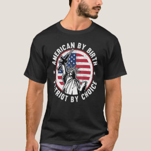 Amerikaan door geboortetekort naar keuze beeld van t-shirt