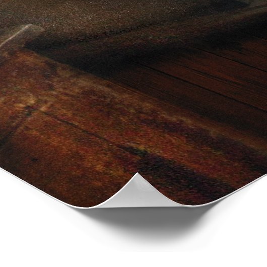 Amerikaan - Draai van de eeuwse soda fontein Poster (Hoek)