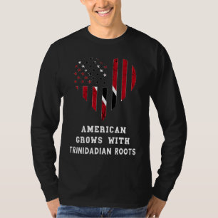 Amerikaan Groeit Hart Trinidad En Tobago Tobagonia T-shirt
