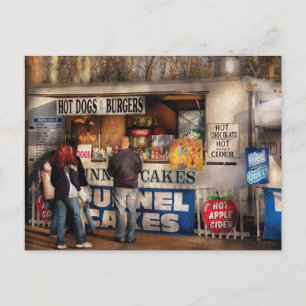 Amerikaan - Hete honden en paardkoeken Briefkaart