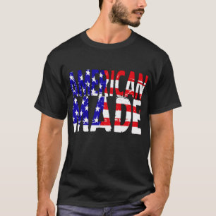 Amerikaan maakte in de T-shirt van de de