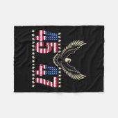 Amerikaan maakte Trump Merchandise Trump 45 47 Tru Fleece Deken (Voorkant (Horizontaal))