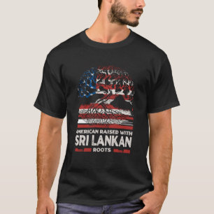 Amerikaan met Sri Lankaanse wortels Patriotisch Sr T-shirt