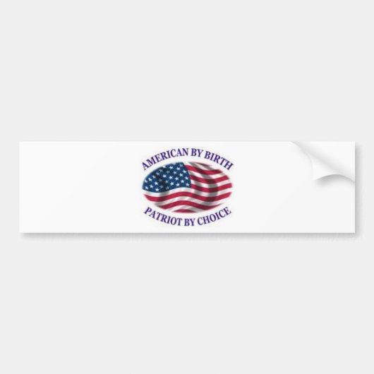 Amerikaan op grond van geboorteregistratie naar ke bumpersticker (Voorkant)