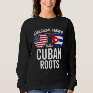 Amerikaan opgevoed met Cubaanse roet VS Cuba vlag Trui