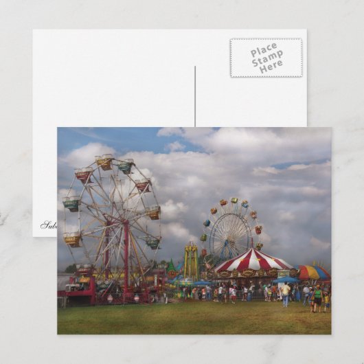 Amerikaan - Reizend carnaval Briefkaart (Voorkant / Achterkant)