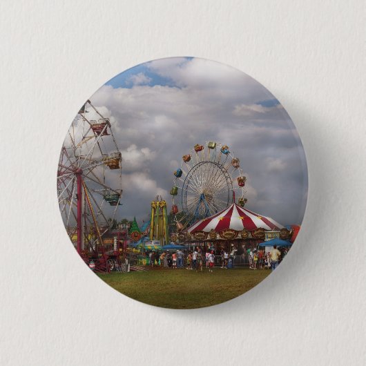Amerikaan - Reizend carnaval Ronde Button 5,7 Cm (Voorkant)