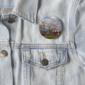 Amerikaan - Reizend carnaval Ronde Button 5,7 Cm (In situ)