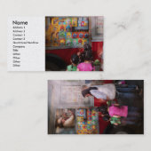 Amerikaan - Roodchocolade-ijs Visitekaartje (Voorkant / Achterkant)