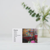 Amerikaan - Roodchocolade-ijs Visitekaartje (Staand voorkant)