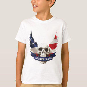 Amerikaan tegen de botschedel t-shirt