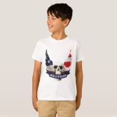 Amerikaan tegen de botschedel t-shirt (Voorkant volledig)