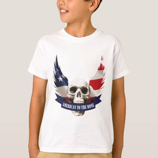Amerikaan tegen de botschedel t-shirt (Voorkant)