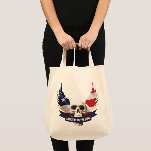 Amerikaan tegen de botschedel tote bag (Voorkant (product))