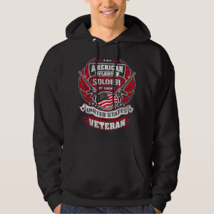 Amerikaan van Birth Soldaat Choice US Veteran 375 Hoodie