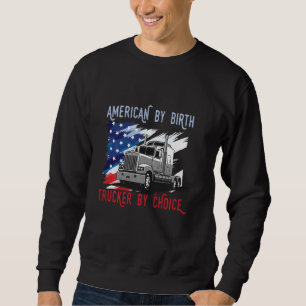 Amerikaan van Birth Trucker van Choice Truck Veren Trui