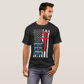 Amerikaan van geboorte, Christelijk door geloof, L T-shirt (Voorkant volledig)